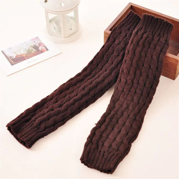 Winter Women's Knitted Knee-High Boot Sock Set