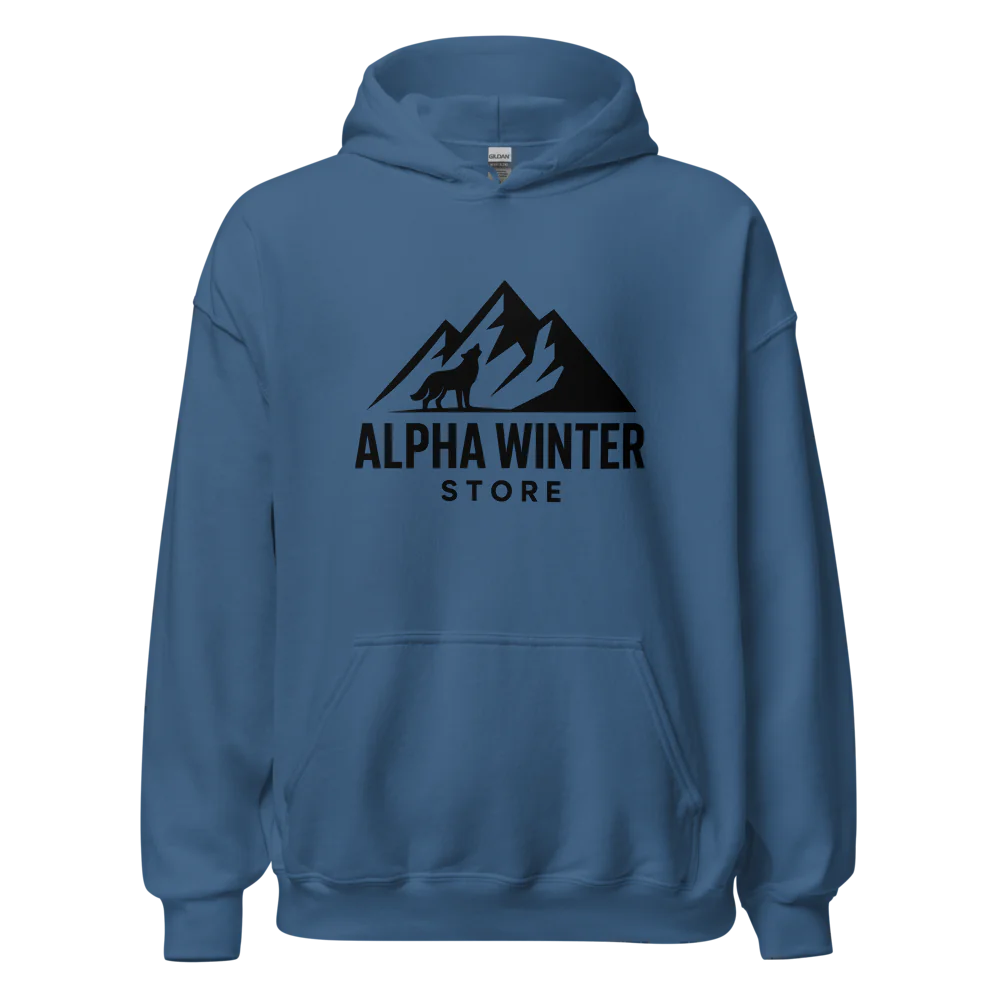 Unisex Heavy Blend Hoodie | Alpha Winter Store Logo | Black Friday