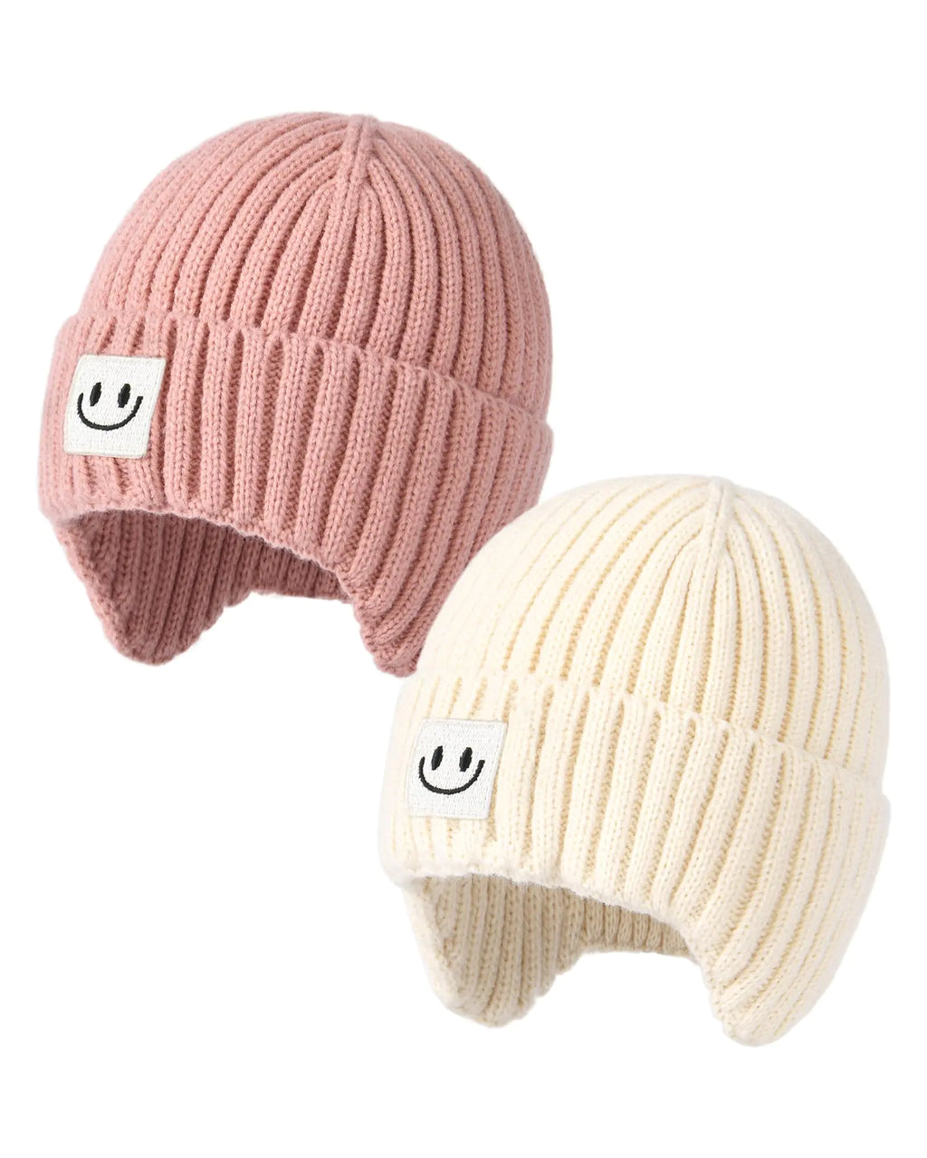 FURTALK Baby Beanie Winter Warm Hats Fleece Lined with Earflap Cute Knit Kids Caps