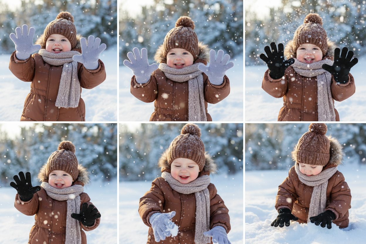Babies with Fingers Spread
