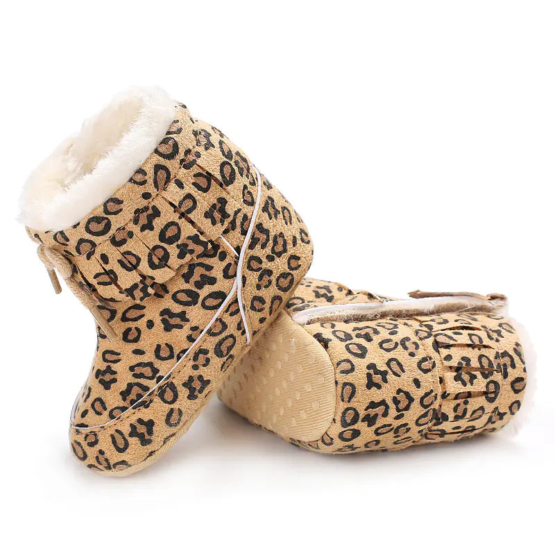 Suede Children's Winter Boots with Thick Warm Lining