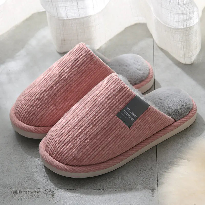 Personalized Cotton Slippers for Men - Winter Indoor Use
