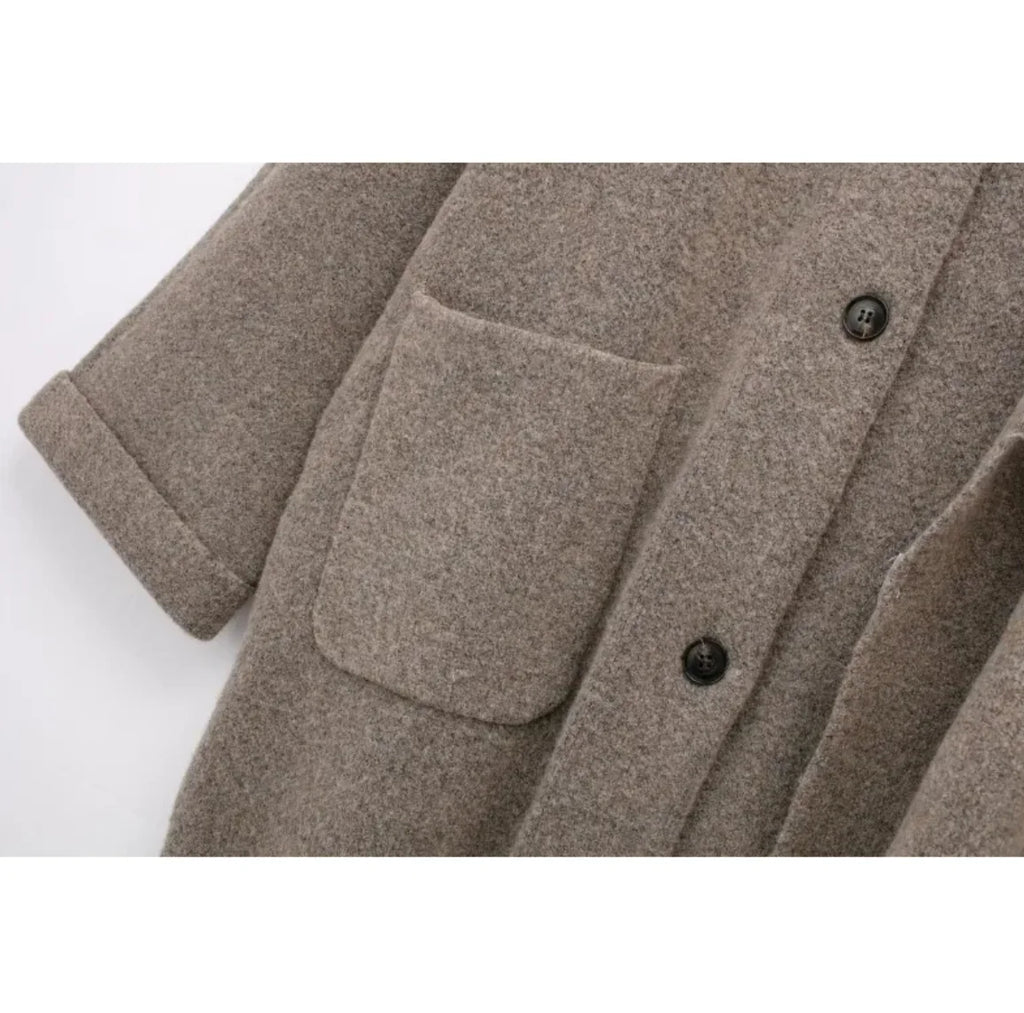 Cozy Knitted Scarf Cape Coat | Black Friday Sales