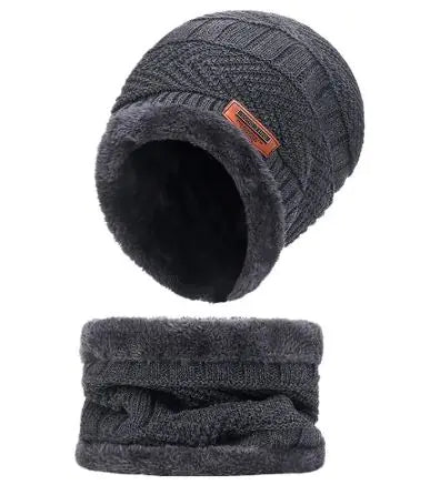 Winter Plush Hat and Scarf Set