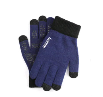 Men's Touchscreen Winter Gloves, Warm Knitted Outdoor Gloves |
