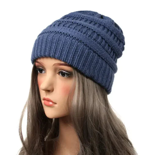 Women's Solid Knit Beanie