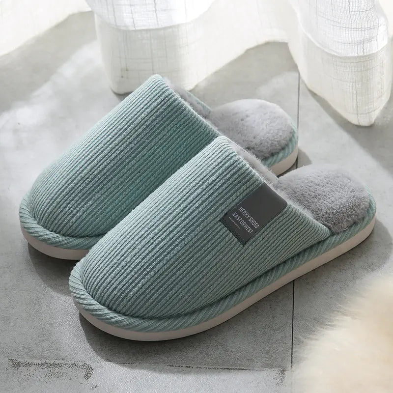 Personalized Cotton Slippers for Men - Winter Indoor Use