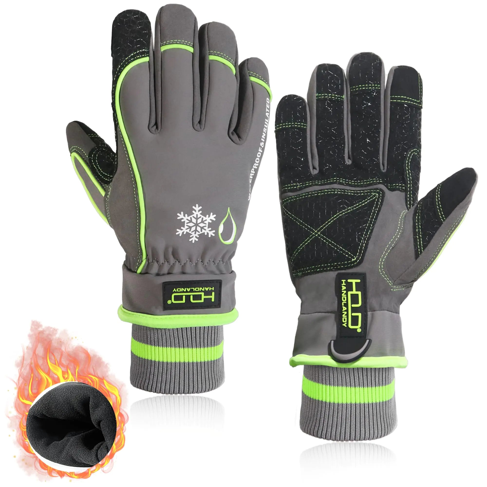 Waterproof Winter Gloves - Touchscreen Thermal Ski Gloves