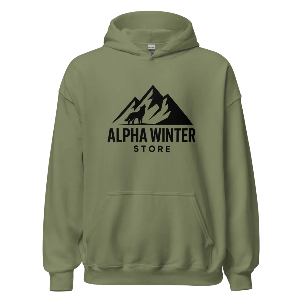Unisex Heavy Blend Hoodie | Alpha Winter Store Logo | Black Friday