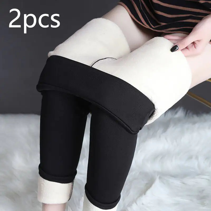 Winter Leggings Warm Thick High Stretch Lamb Cashmere Leggins Skinny Fitness Woman Pants | New
