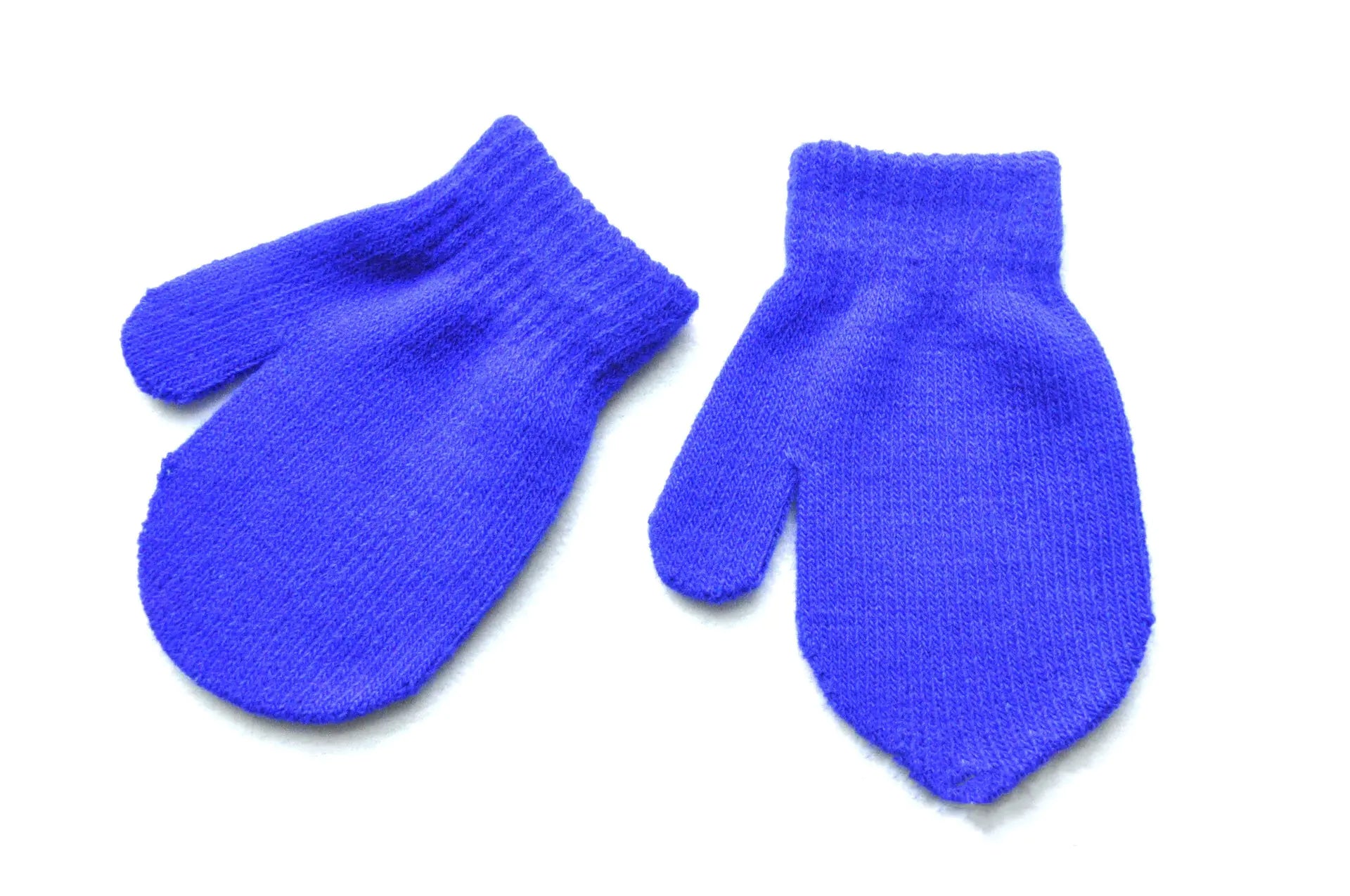 Children's Knitted Winter Gloves with Bag