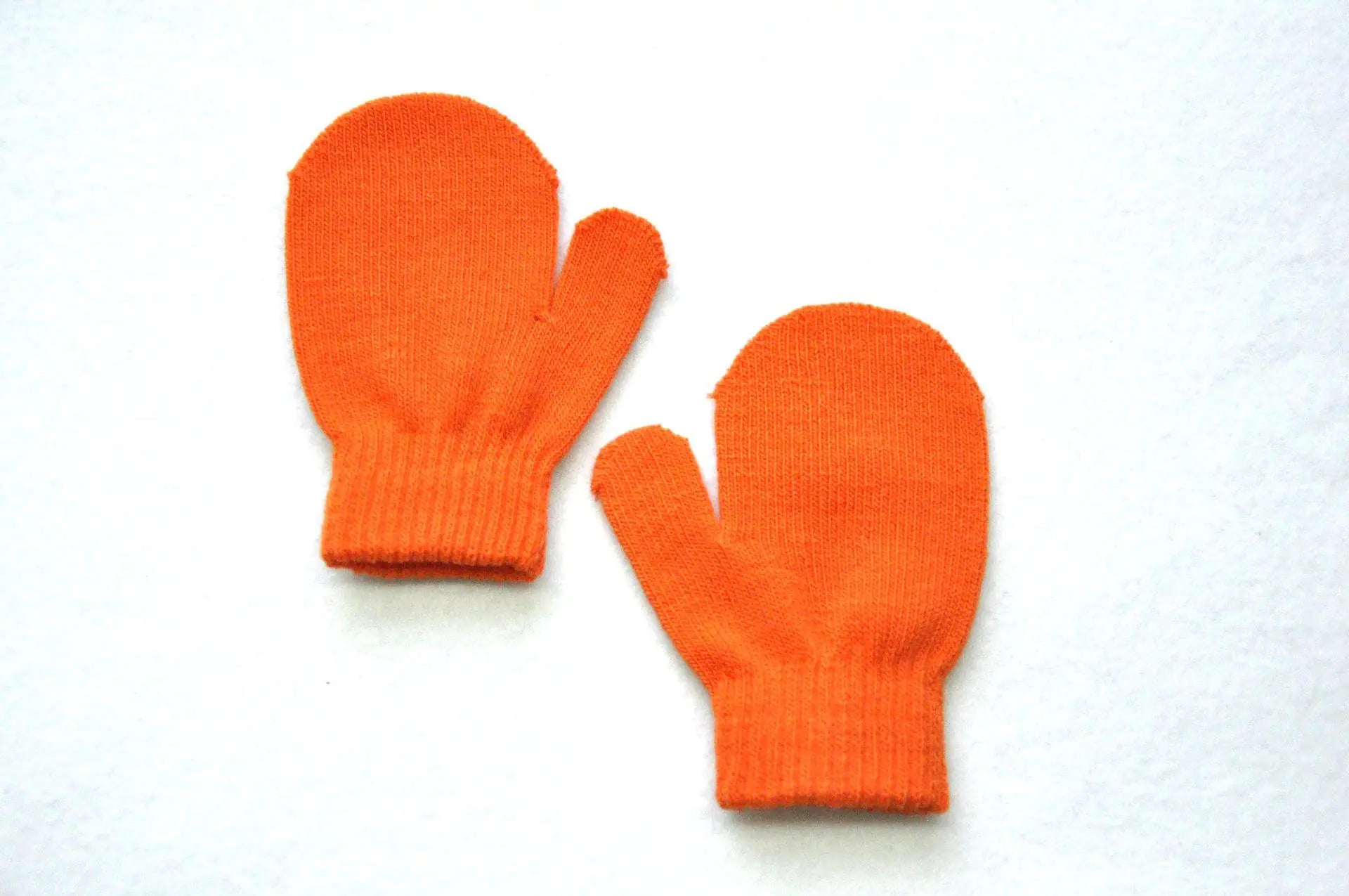 Children's Knitted Winter Gloves with Bag