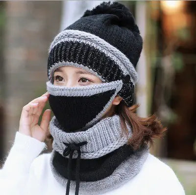Windproof Knit Beanie Hat