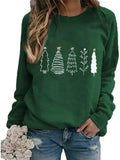 Snowman Wine Cheers Christmas Sweatshirt - Women's Funny Holiday Graphic Pullover