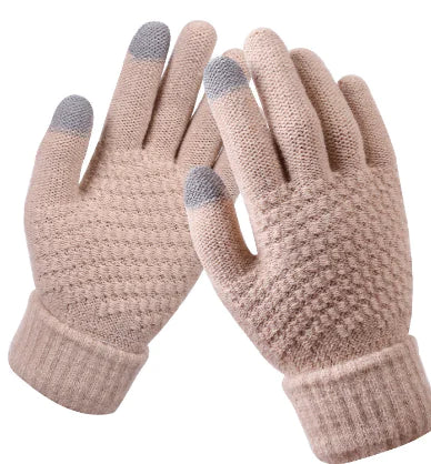 Women's Knitted Touchscreen Winter Gloves (Fashionable) |
