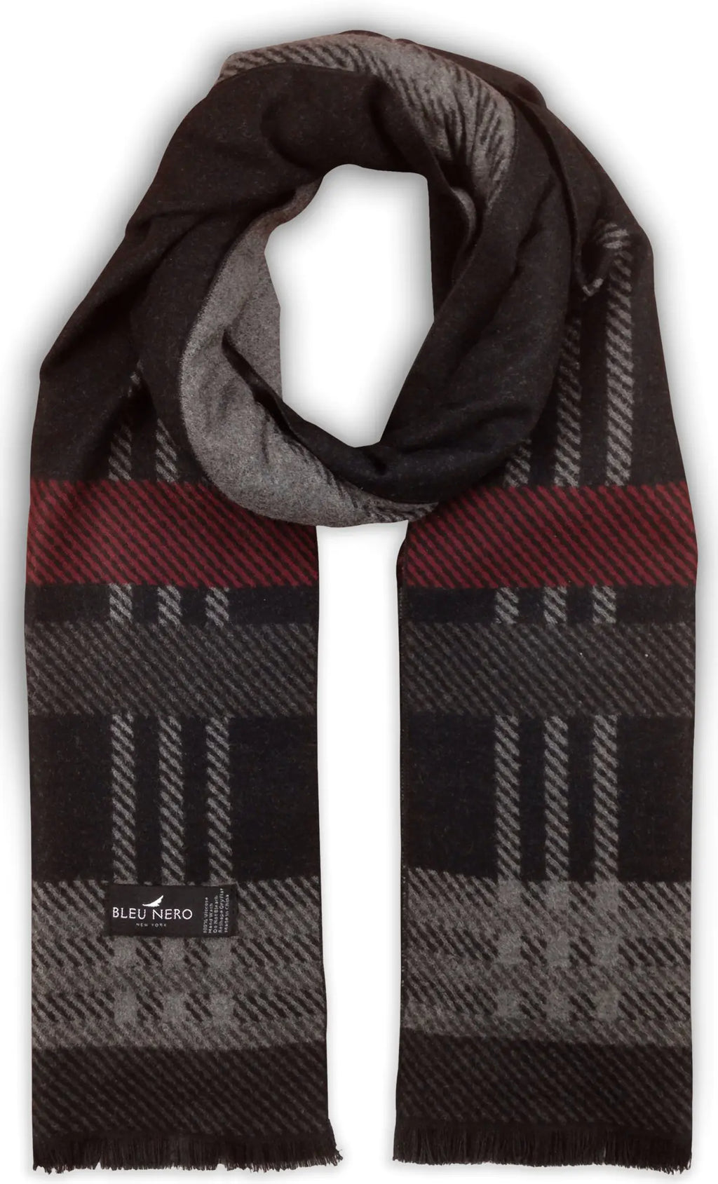 Cashmere Feel Winter Scarf - Luxury Design (Livativ Bleu Nero)