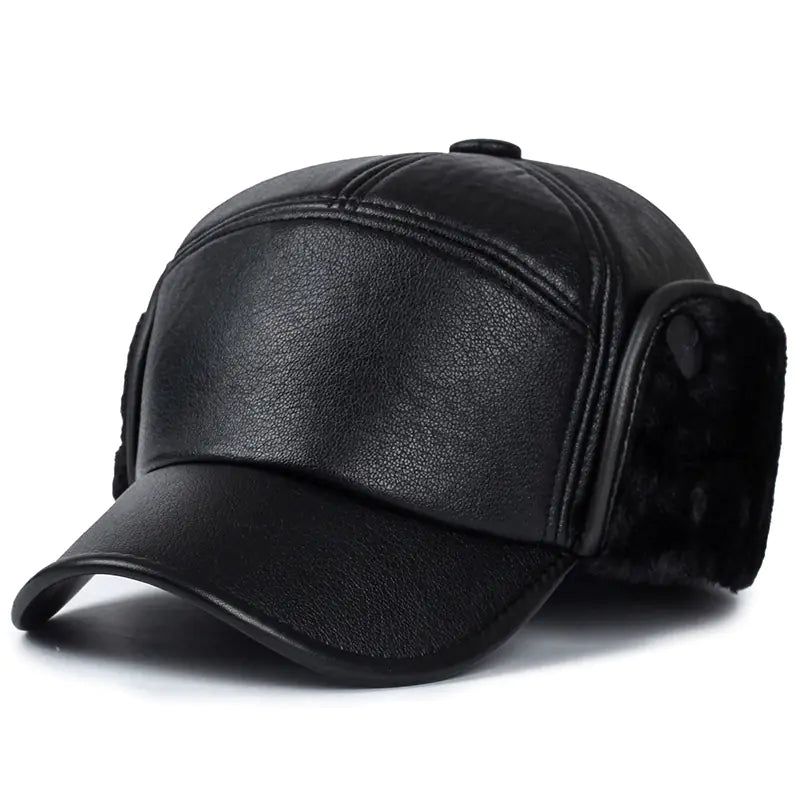 Winter Waterproof Baseball Hat for Elderly Men