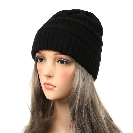 Women's Solid Knit Beanie