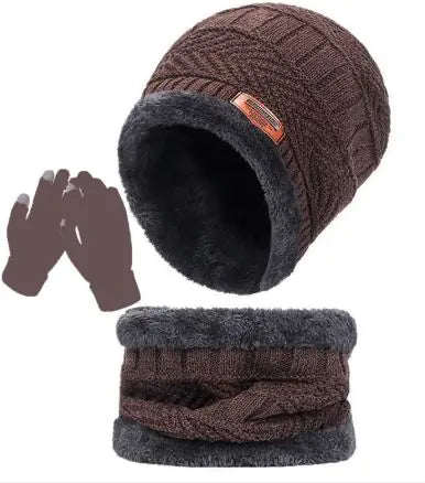 Winter Plush Hat and Scarf Set