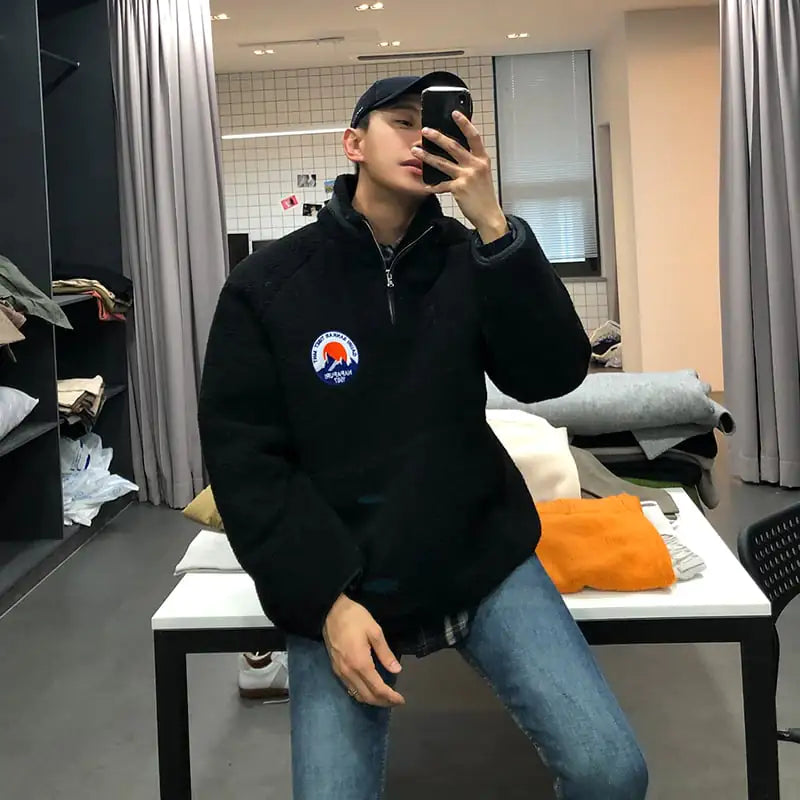 Winter Thick Lamb Wool Coat for Men and Women