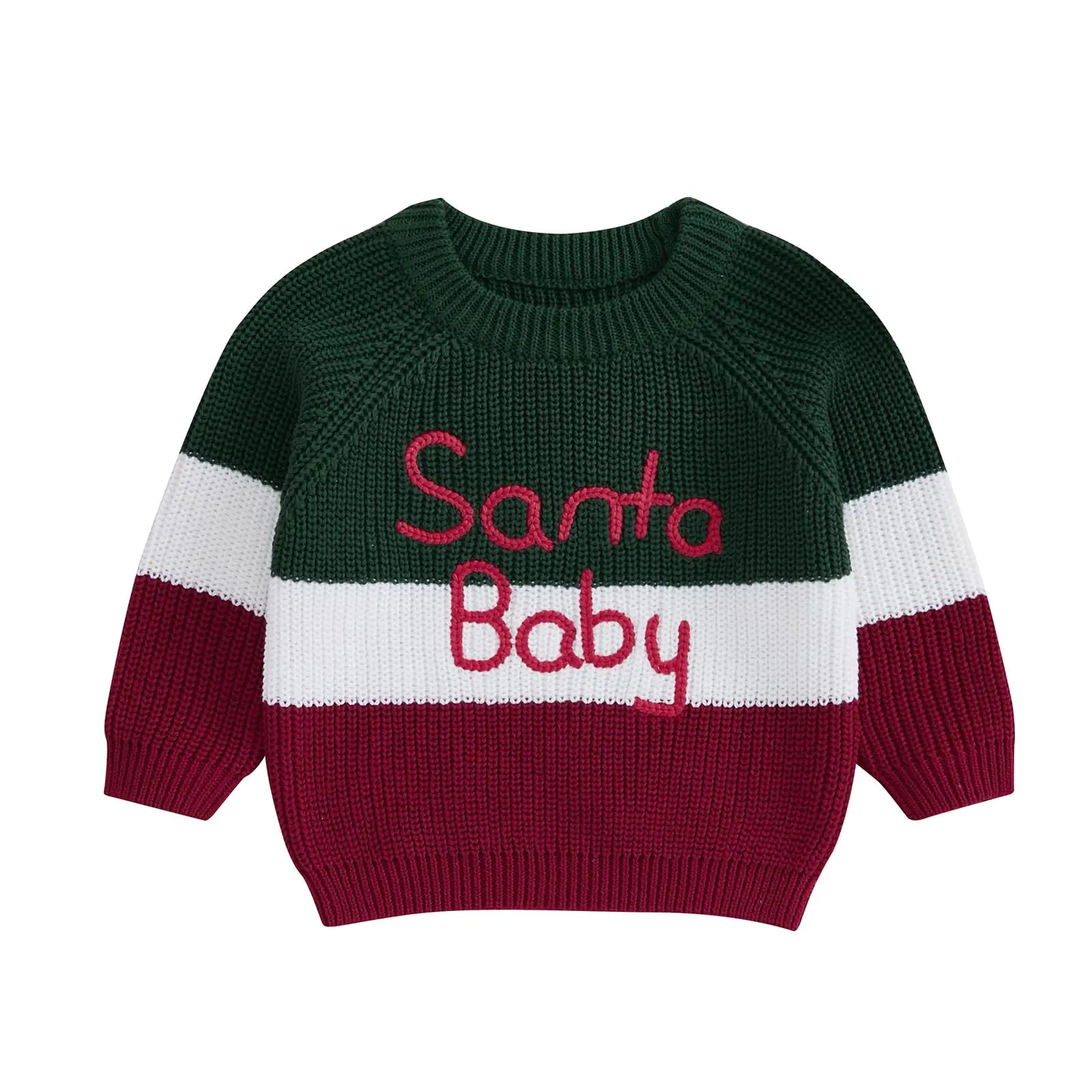 Toddler Christmas Knit Sweater - Baby Santa Pullover (2-3 Years)