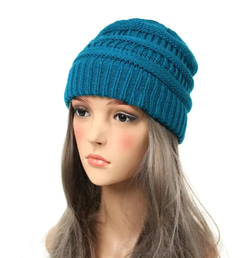 Women's Solid Knit Beanie