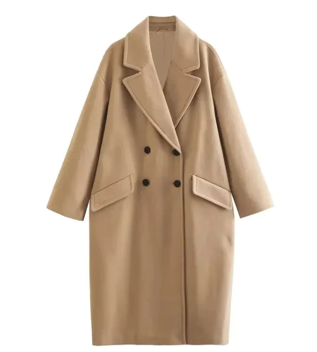 Women's Premium Tailored Coat - European Inspired Winter Outerwear |