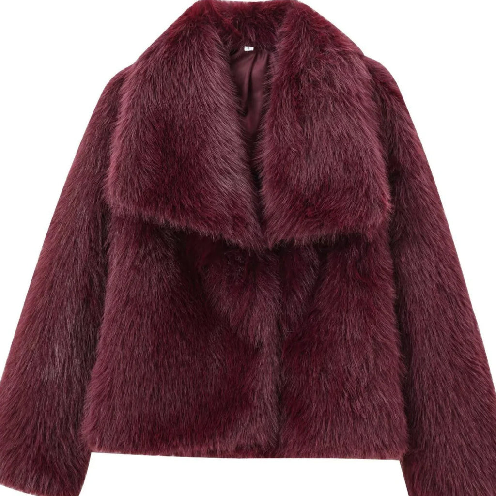 French-Style Faux Fur Coat