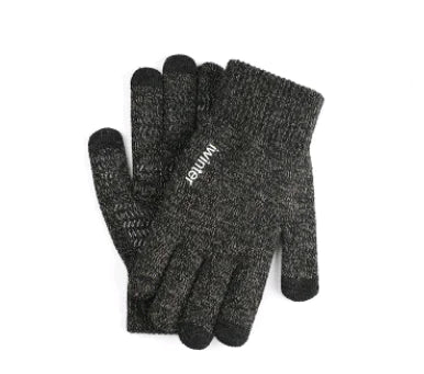 Men's Touchscreen Winter Gloves, Warm Knitted Outdoor Gloves |