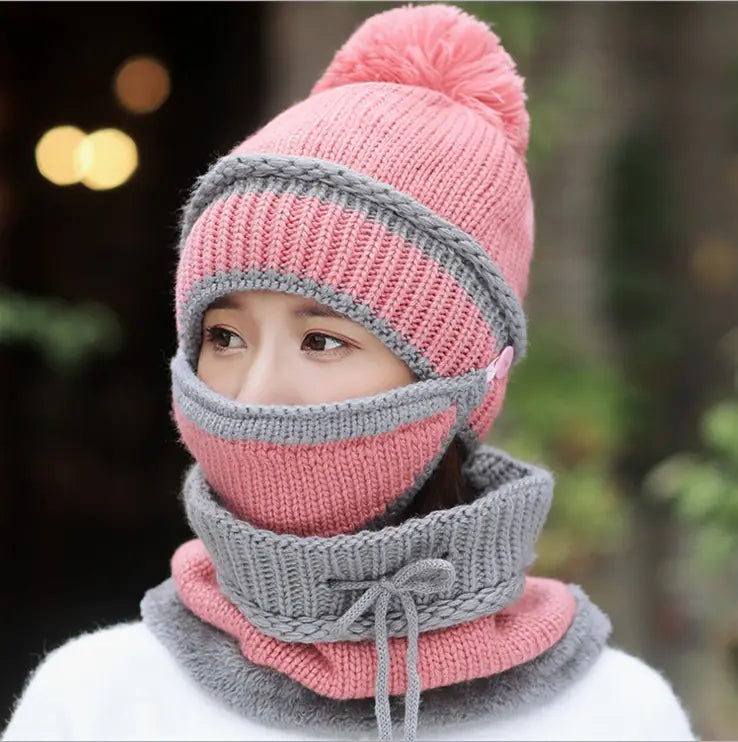 Windproof Knit Beanie Hat