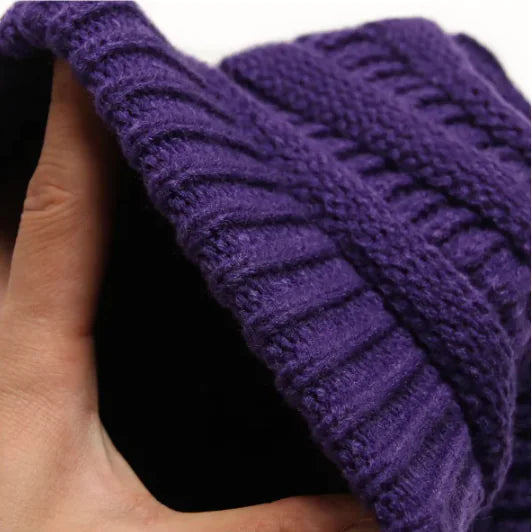 Women's Solid Knit Beanie