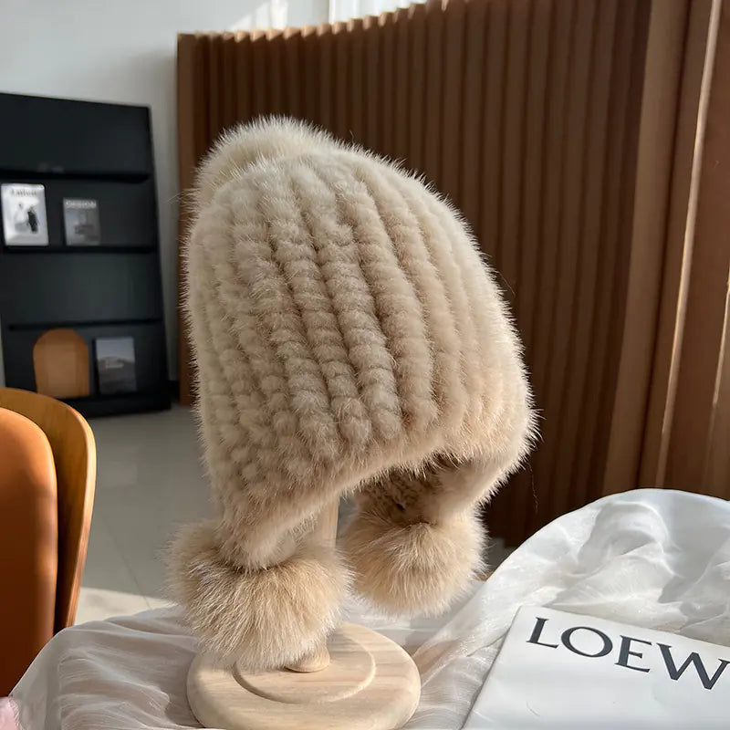 Warm Thickened Mink Plush Earmuff Hat for Winter Fashion | New