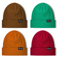 Finvizo Winter Beanies - 4 Pack Knit Skull Caps (Green)