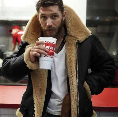 Men's Faux Fur Lined Jacket - Mid-Length Winter Coat | New