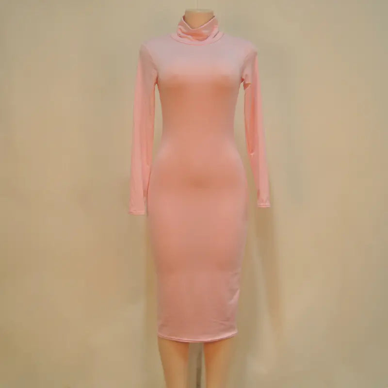 Autumn Winter Bandage Dress & Long Sleeve Nightclub Dress