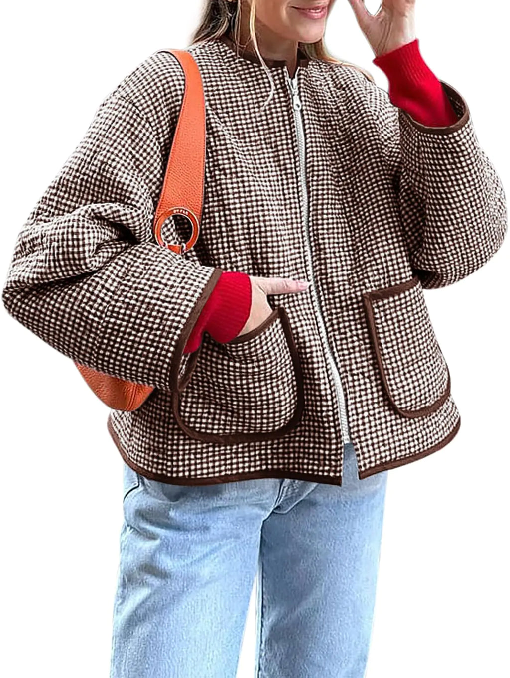 Women's Quilted Lightweight Puffer Jacket - Packable Winter Coat