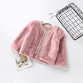 Girls' Faux Fur Coat - Kids Winter Jacket