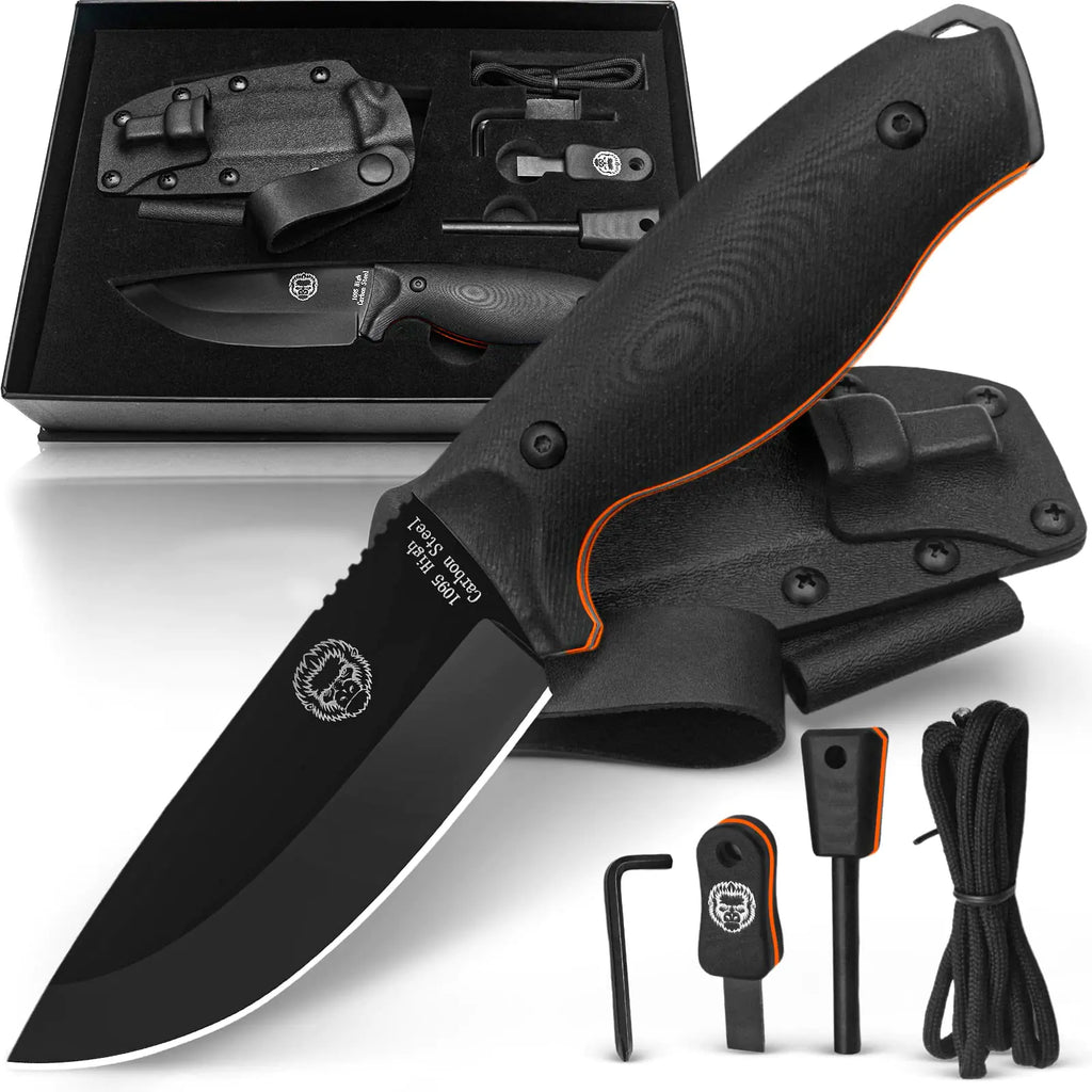 Holtzmans Gorilla Survival Knife - D2 Steel Full Tang with Kydex Sheath