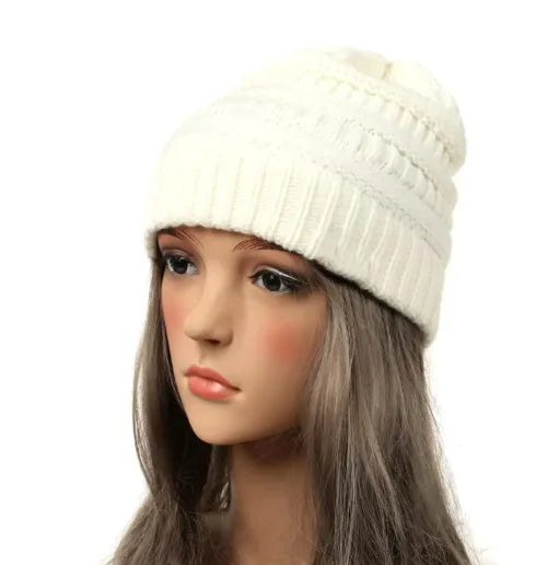 Women's Solid Knit Beanie