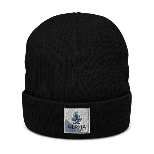 Alpha Store logo Beanie | Ribbed Knit