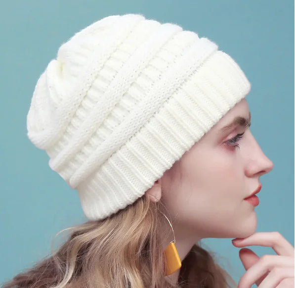 Women's Solid Knit Beanie