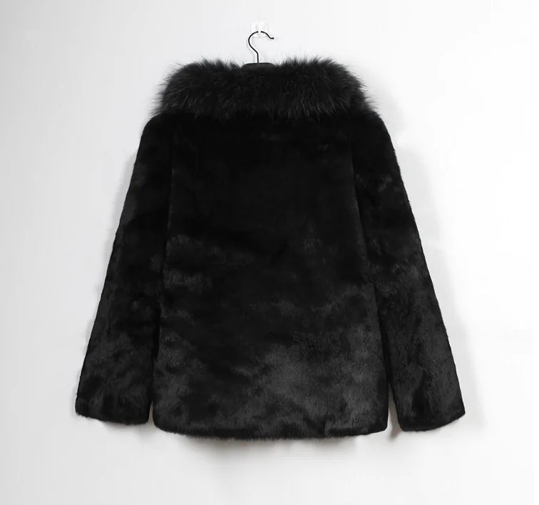 Faux Fur Leather Jacket - Black Outerwear | Black Friday Sale